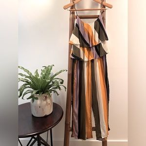 Le Lis multi-color striped jumpsuit